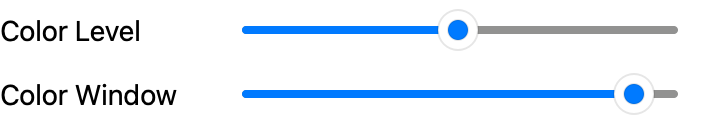 Color Level & Window Controls - DICOM Studio