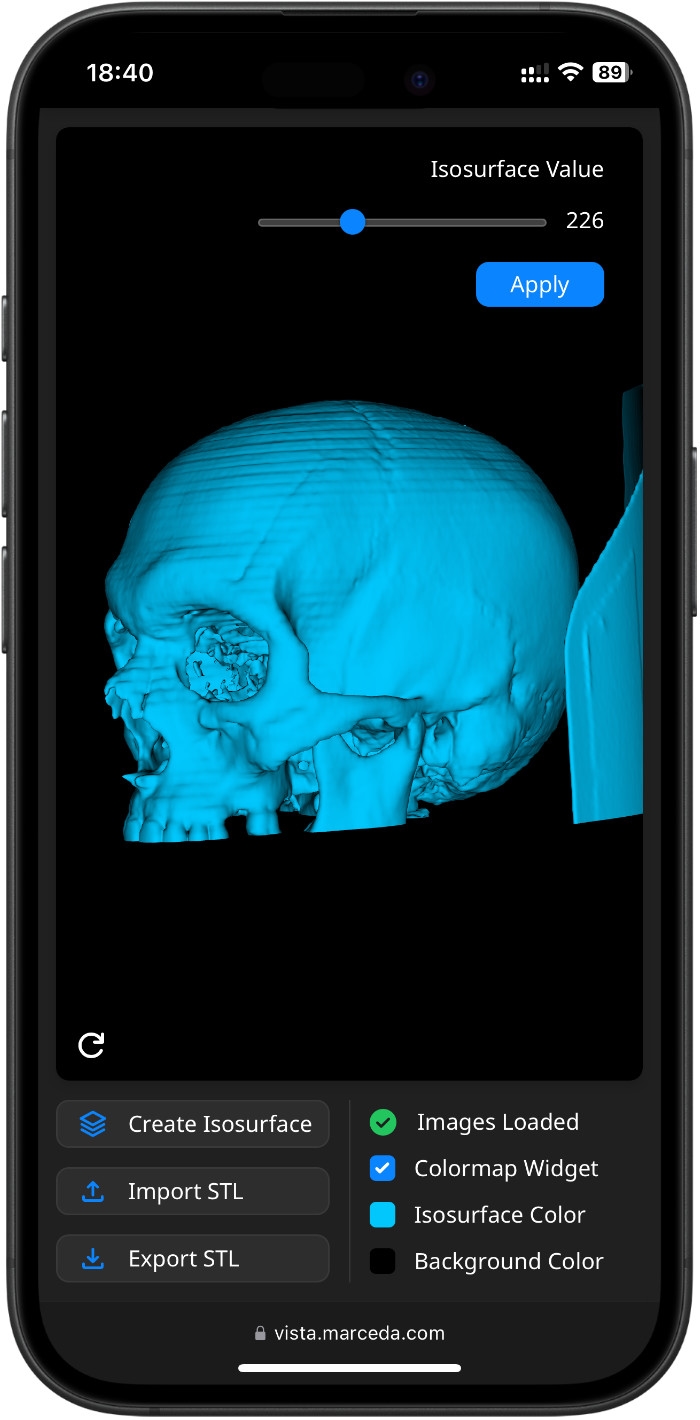 3D Model in Vista on iPhone